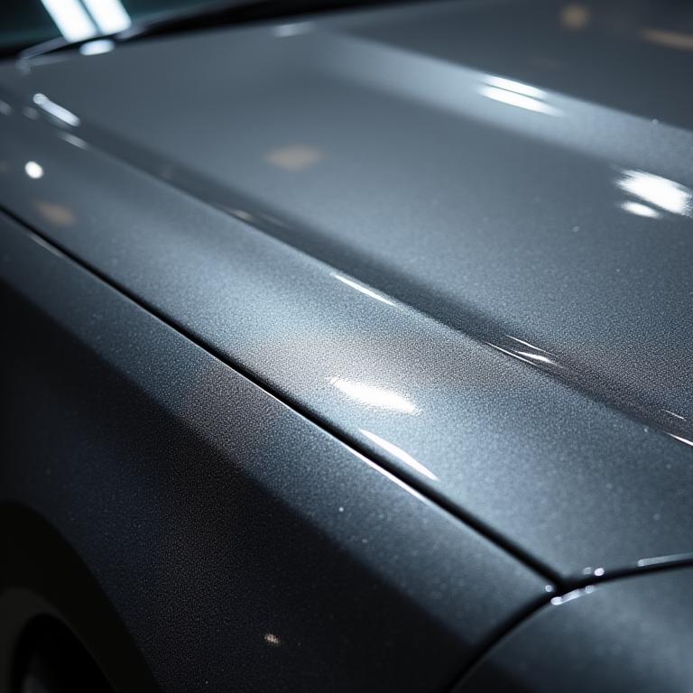 Swirl marks and dull paint on a Lexus before detailing.